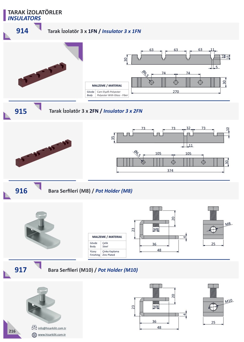917 Bara Serfileri (M10) katalog sayfası